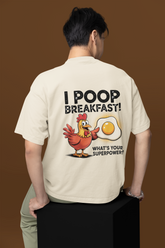 Funny Crab Poop Relaxed Fit Unisex Classic Crew T-Shirt